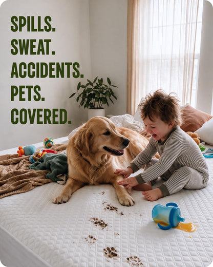 Waterproof Mattress Protector – Soft, Quiet & Washable Bed Cover
